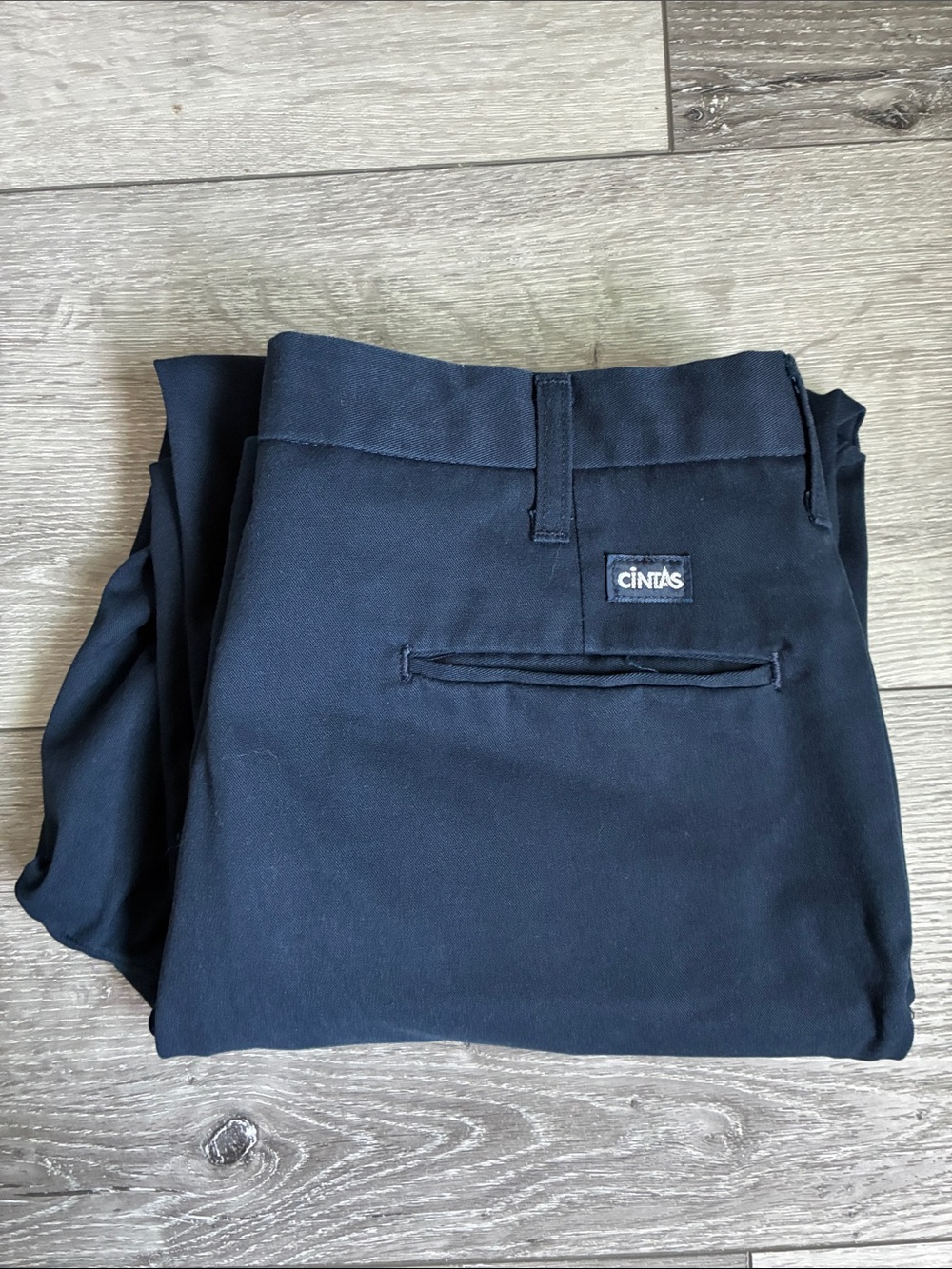 Men's Cintas Navy Work Pants